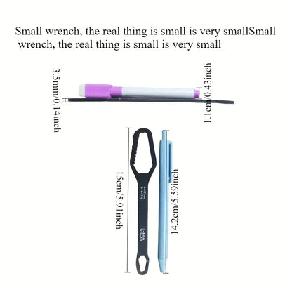 1pc Universal Double Ended Wrench - Self-Tightening 3-17mm
