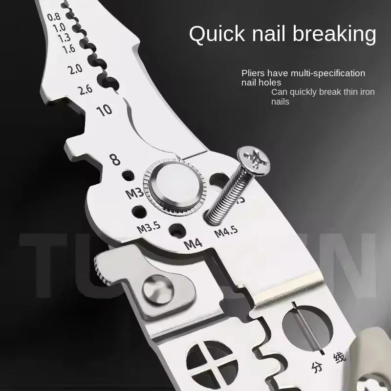 Multi Functional Electrician Pliers For Wire Splitting